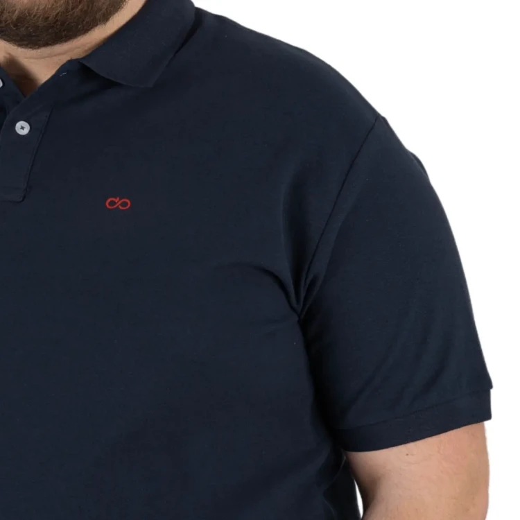 polo granatowy kolor 5xl gladka