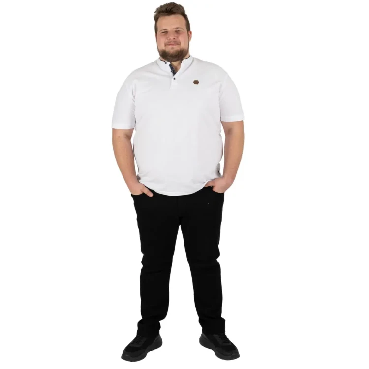 koszulka ze stojka meska plus size