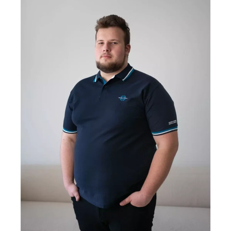 fajna granatowa polowka na lato 7xl