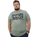 t-shirt z napisami nadruk plus size