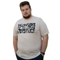 bezowy t-shirt meski xxl