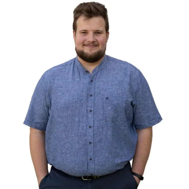 duza meska koszula granatowa xxl