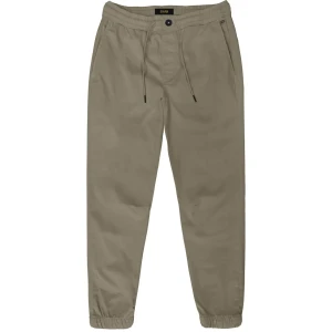 Duże męskie spodnie chinosy ze ściągaczem Double Urban Outfitters CP-4029 jasnobrązowe