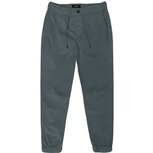 Duże męskie spodnie chinosy ze ściągaczem Double Urban Outfitters CP-4029 szaroniebieskie