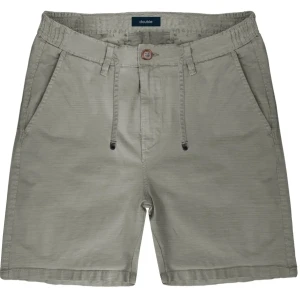 Duże męskie krótkie spodenki chinosy lniane Double Urban Outfitters MSHO-7022 szarobeżowe