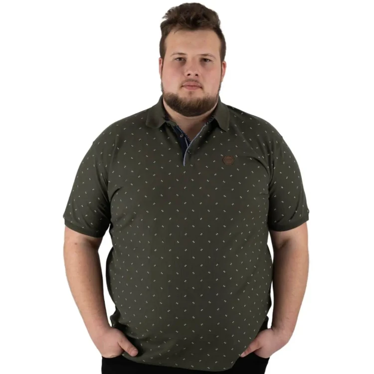 duza meska koszulka wzor khaki 5xl