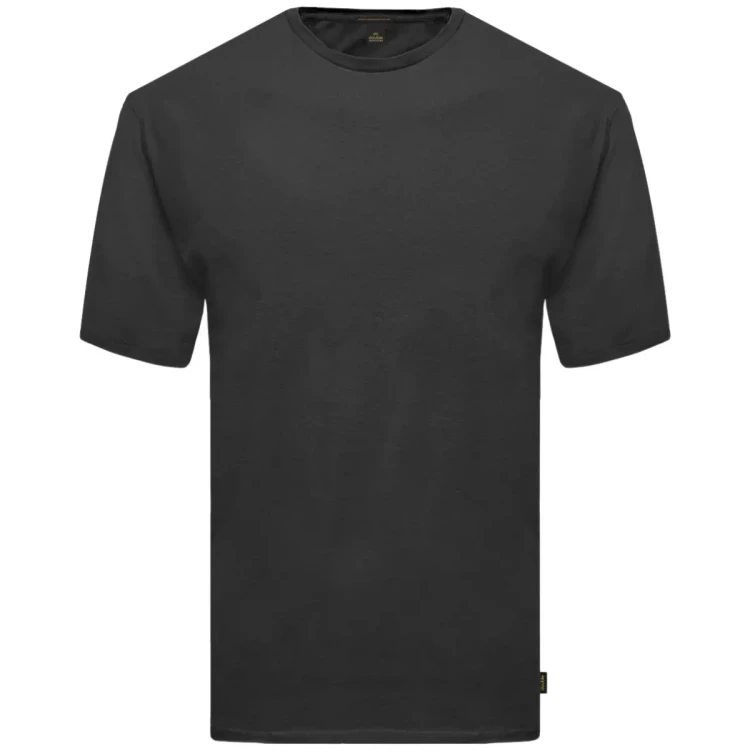 czarny gladki t-shirt meski