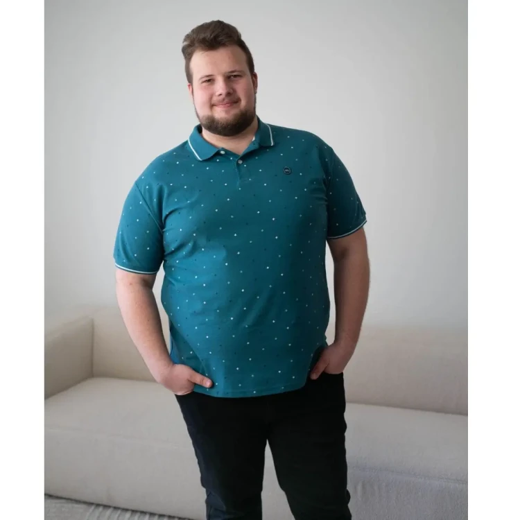 koszulka kolnierzyk plus size