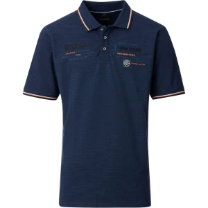 Duża męska koszulka polo z kołnierzykiem Casa Moda 954437500-175 granatowa