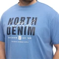 męski duzy t-shirt z nadrukiem