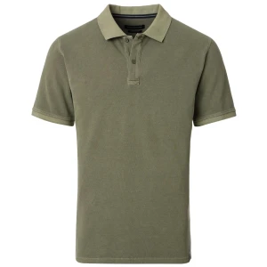 Duża męska koszulka polo z kołnierzykiem gładka Casa Moda 954438100-336 khaki