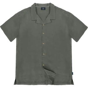 Duża męska koszula krótki rękaw Double GS-5069 khaki
