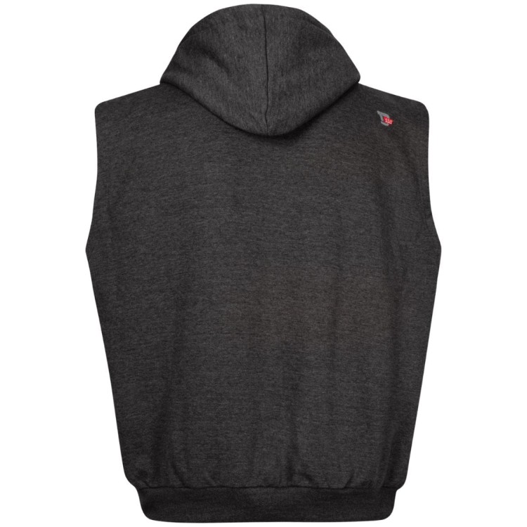 bluza bezrekawnik rozpinany z kapturem duke blake ciemno szary