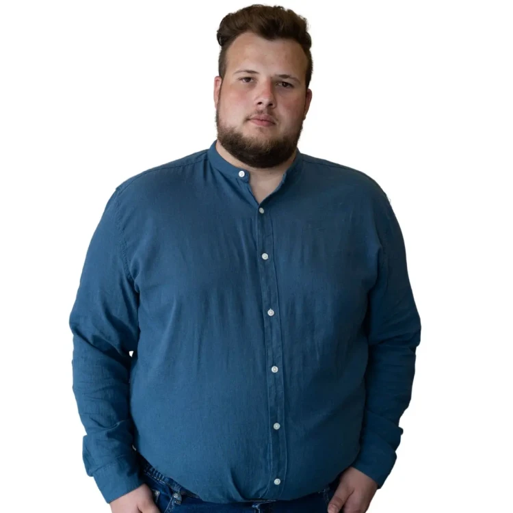 granatowa duza meska koszula lato 7xl