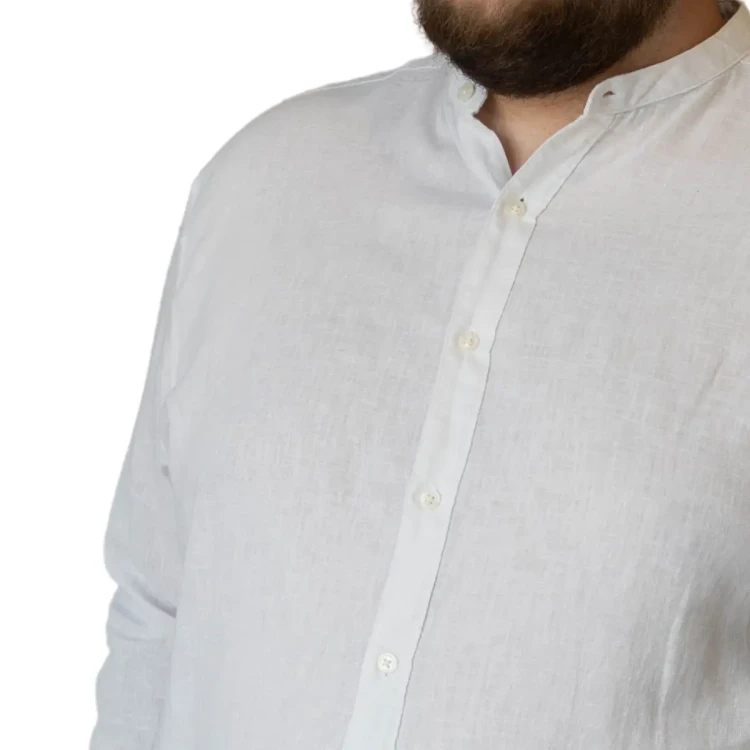 lniana przewiewna koszula modna 5xl