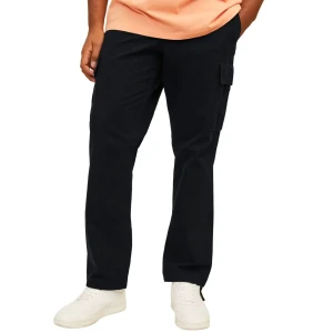 Duże męskie spodnie bojówki Jack & Jones 12264152 czarne