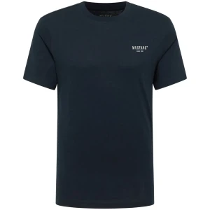 Duża męska koszulka t-shirt krótki rękaw z napisem Mustang  1016857-4136 granatowy