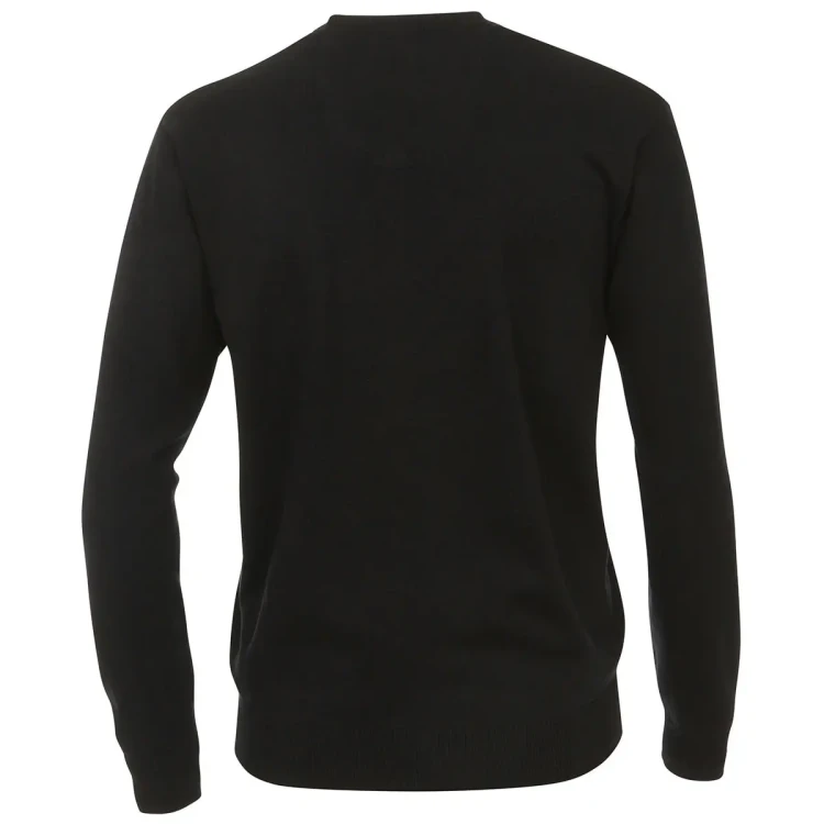 sweter w serek modny meski duzy pan