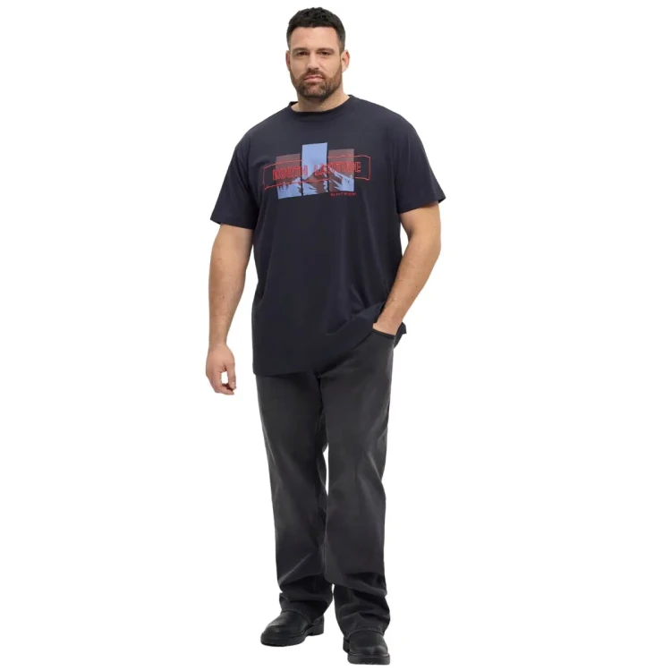 t-shirt z krotkim rekawem meski plus size