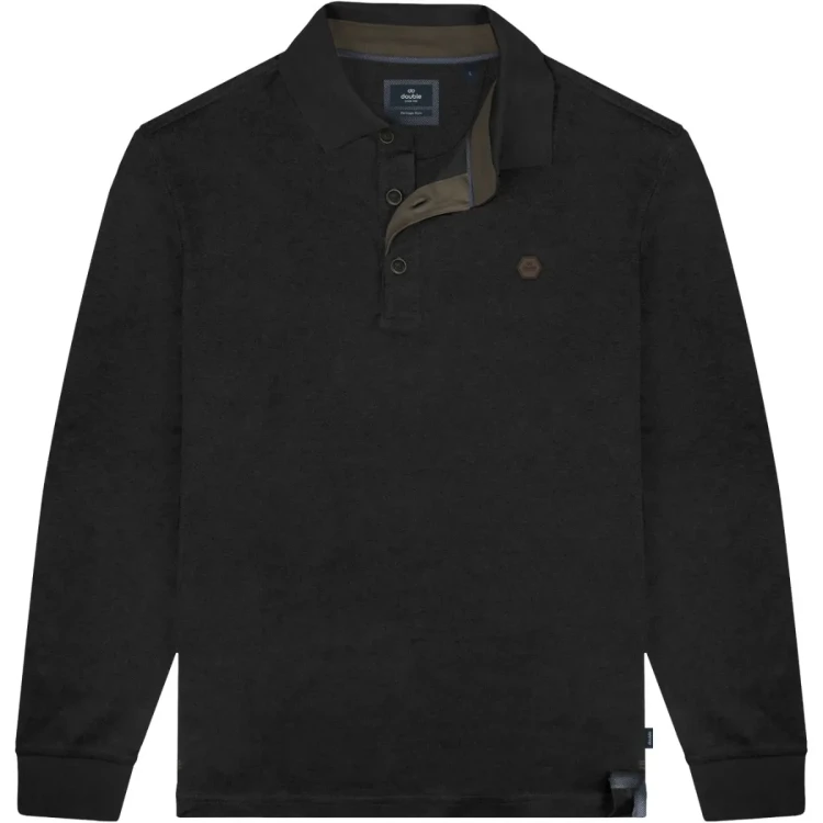 czarna koszulka polo basic 6xl
