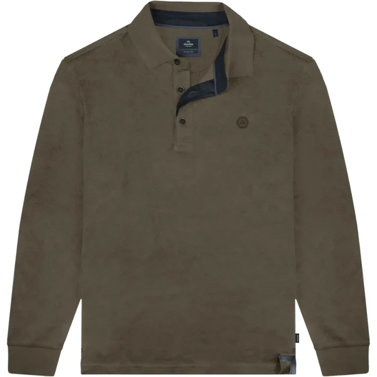 brazowa koszulka polo plus size