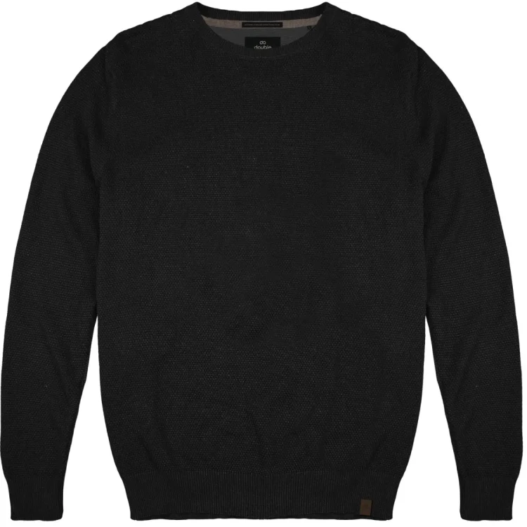 czarny wygodny sweter modny 8xl