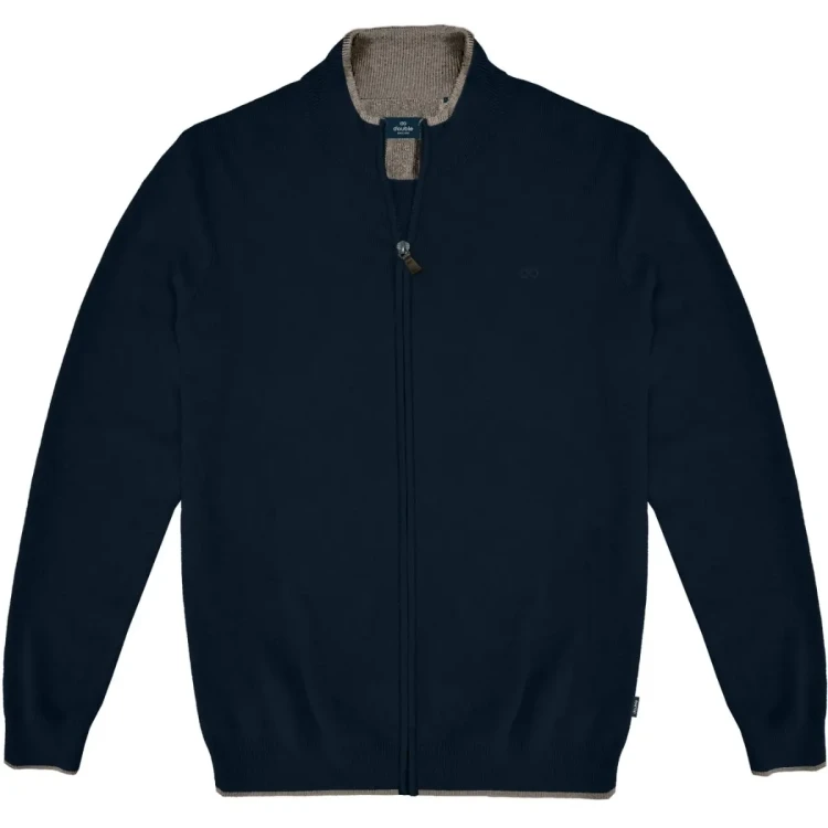 granatowy sweter na zamek 9xl