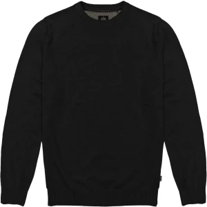 Duży męski sweter gładki wkładany przez głowę Double Urban Outfitters KNIT-8019 czarny