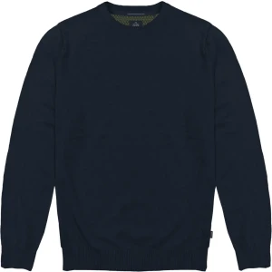 Duży męski sweter gładki wkładany przez głowę Double Urban Outfitters KNIT-8019 granatowy