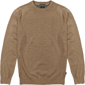Duży męski sweter gładki wkładany przez głowę Double Urban Outfitters KNIT-8019 beżowy