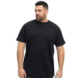 Duży męski t-shirt z nadrukiem na plecach koszulka z krótkim rękawem North Latitude  53331-0099 czarna