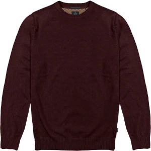 Duży męski sweter gładki wkładany przez głowę Double Urban Outfitters KNIT-8019 bordowy
