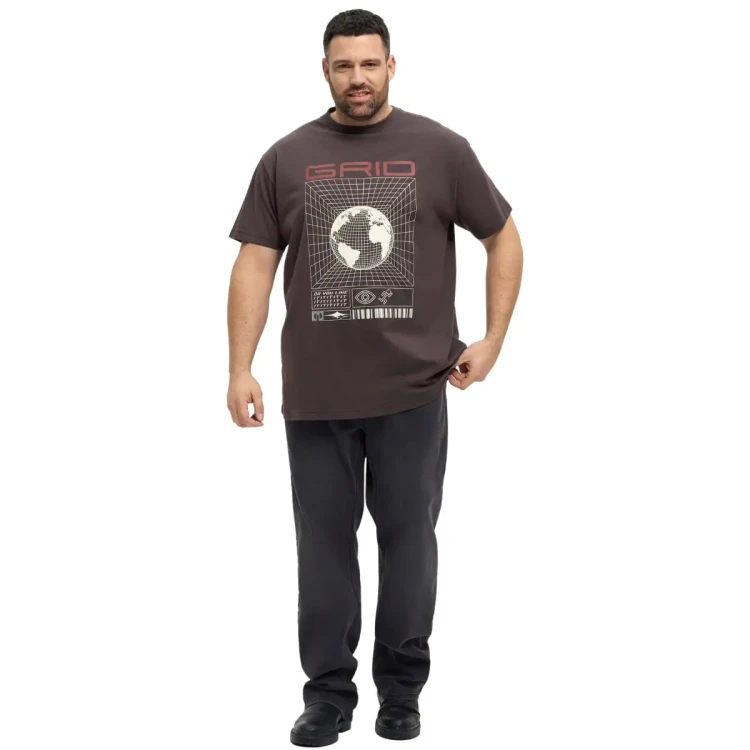 wygodny t-shirt dla duzych modnych panow