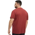 czerwony t-shirt z nadrukiem meski xxl