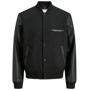 Duża męska kurtka bomberka Jack & Jones 12279814 czarna