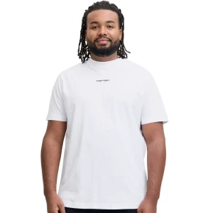 Duża męska koszulka t-shirt  z nadrukiem na plecach Jack & Jones 12288178 biały