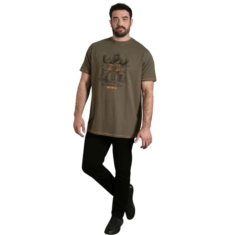 kozulka khaki z krotkim rekawem 6xl