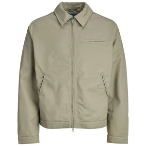 Duża męska lekka kurtka przejściowa Jack & Jones 12288227 szarobeżowa