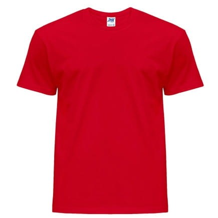 czerwona duża męska koszulka t-shirt jhk tsra190