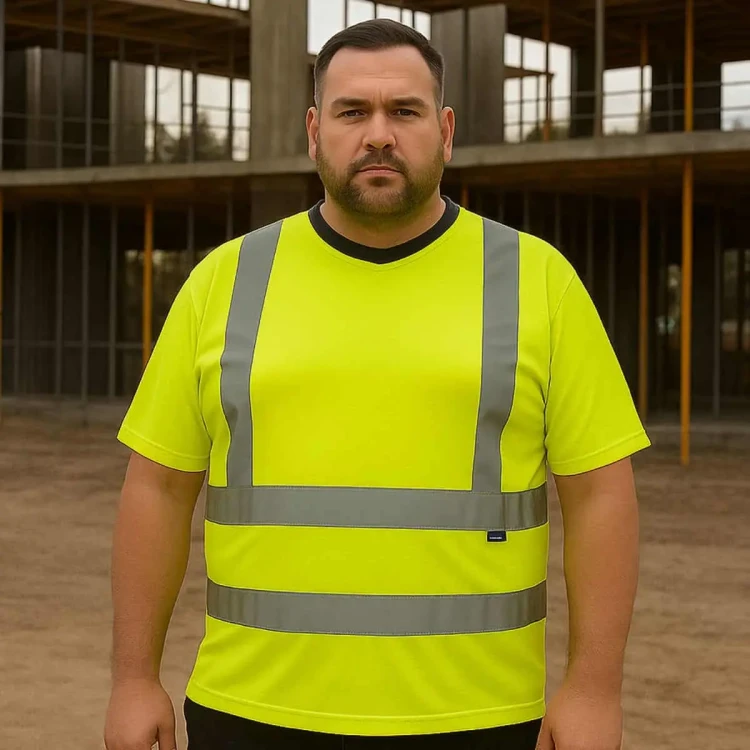 robocza duza odblaskowa koszulka 5xl