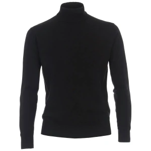 Duży męski golf z długim rękawem sweter Redmond 501-90 czarny