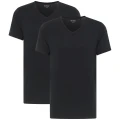 duzy meski t-shirt czarny dekolt w serek