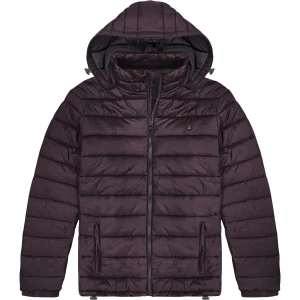 Duża męska kurtka pikowana z kapturem Double Urban Outfitters MJK-2000 fioletowa