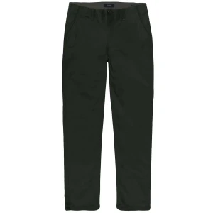 Duże męskie spodnie chinosy prosta nogawka Double Urban Outfitters CP-4080 ciemnozielone