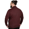 bordowy sweter meski 6xl