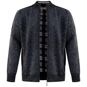 Duży męski ciepły sweter Duke D555 Dereham 2 ciemnoszary