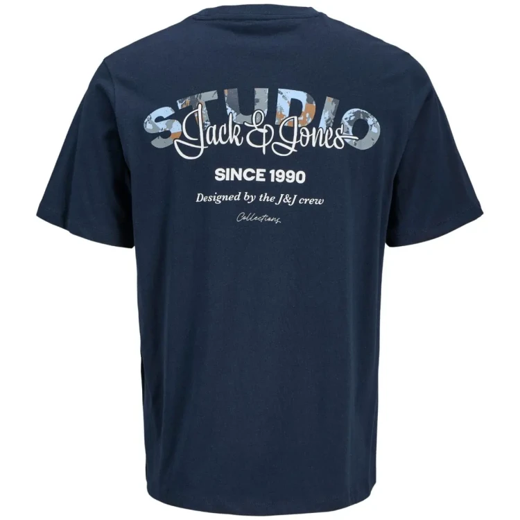 duzy meski t-shirt granatowy