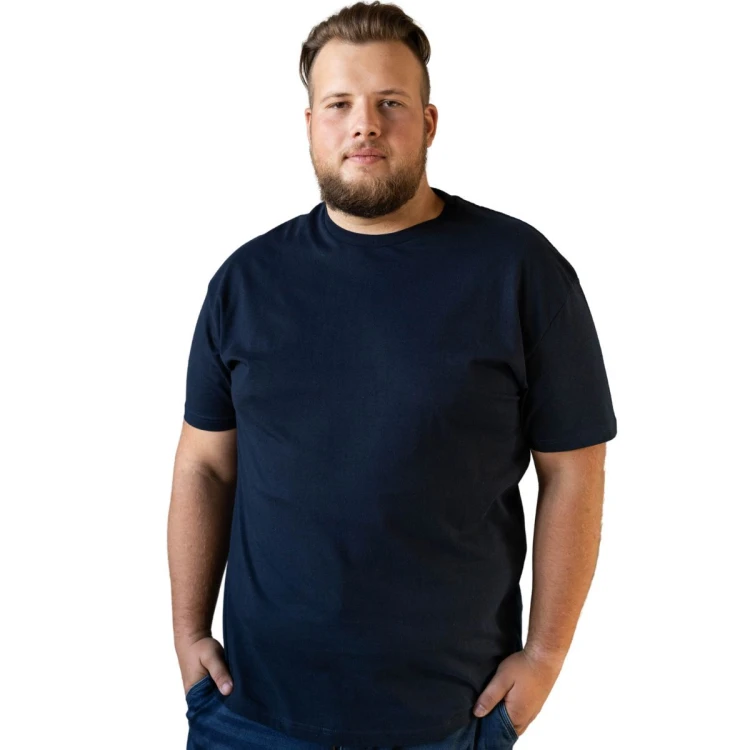granatowa koszulka basic