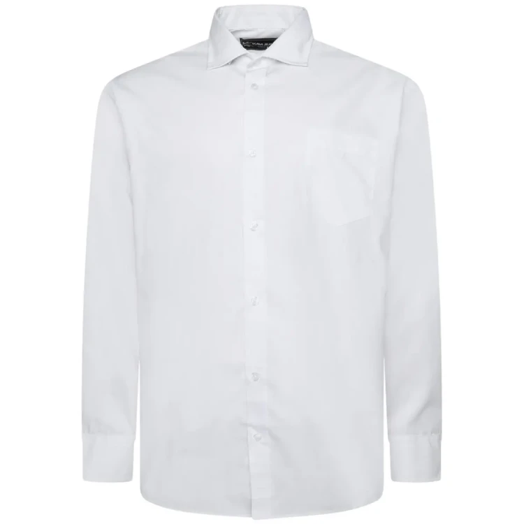 duza koszula elegancka non iron biala