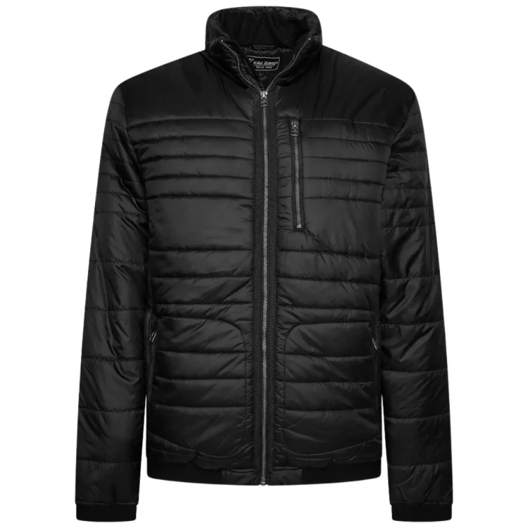 czarna pikowana kurtka przejsciowa 5xl